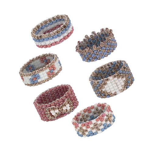 Набор для бисероплетения Klart 11-013 Колечки. Мозаика 1.3 см "Дава"