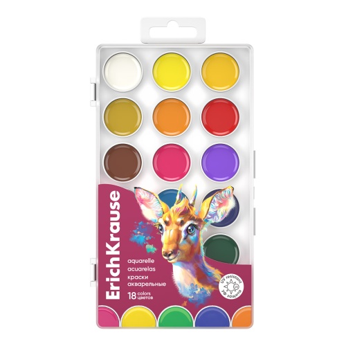 Краски акварель 18 цв. ErichKrause 61378 Сафари "Дава"