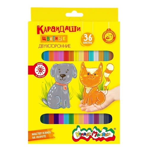 Цветные карандаши 36 цв. Каляка-Маляка КДКМ36  "Дава"
