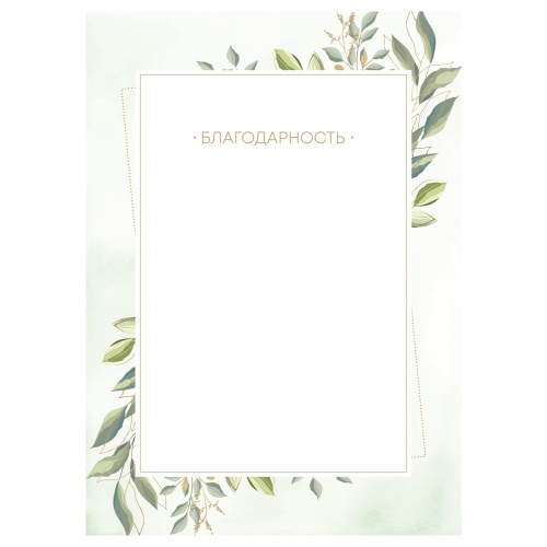 Благодарность BG Б4_06424 без тиснения "Дава"