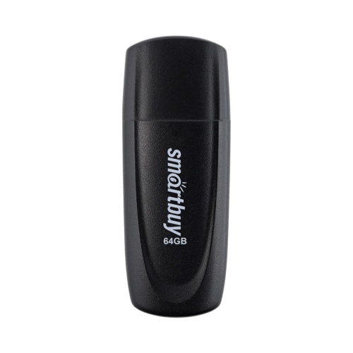 Накопитель Flash Drive USB 2.0 Smart Buy 64Gb Scout черный "Дава"