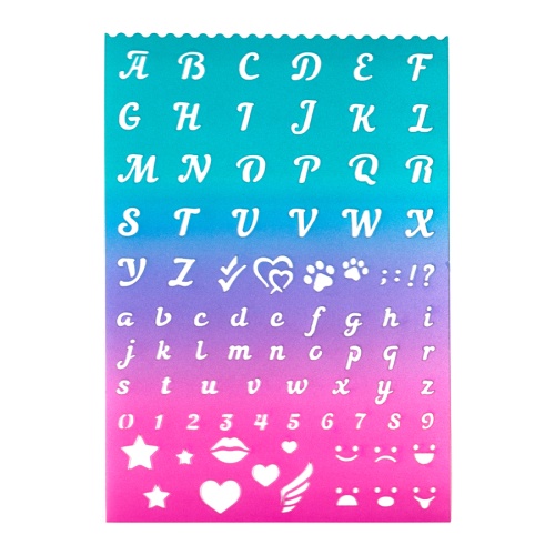 Трафарет букв и цифр deVENTE 5096403 английский алфавит "Дава"