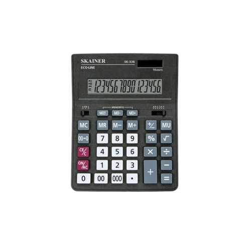 Калькулятор SKAINER настольный SK-336 (16 разрядов) "Дава"