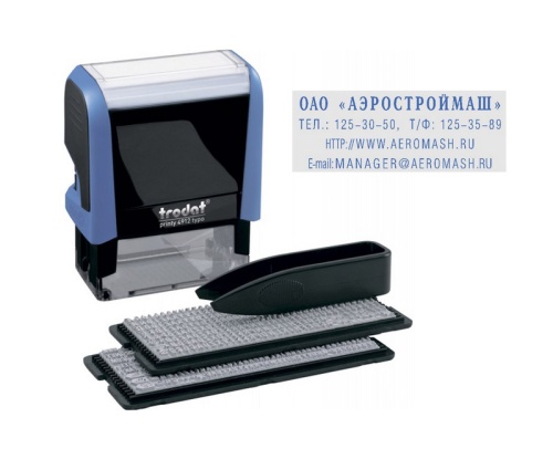 Штамп самонаборный  4 строки Trodat 4912 "Дава"