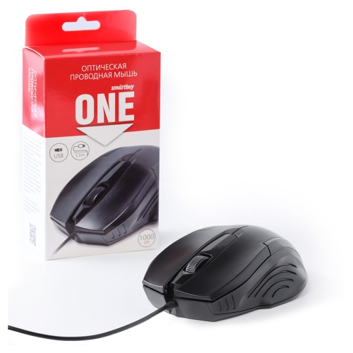 Мышь SmartBuy ONE SBM-210-K black проводная "Дава"