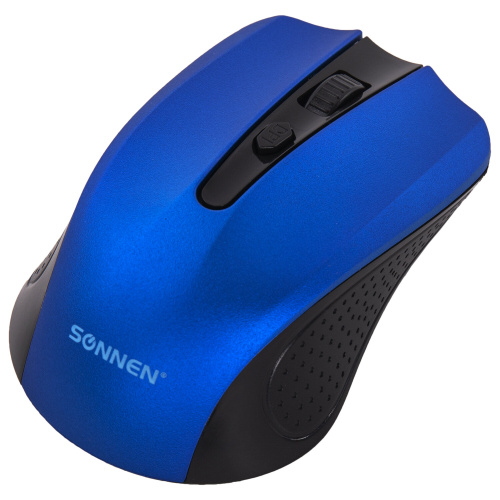 Мышь Sonnen V99, USB, беспроводная, синяя 513530 "Дава"