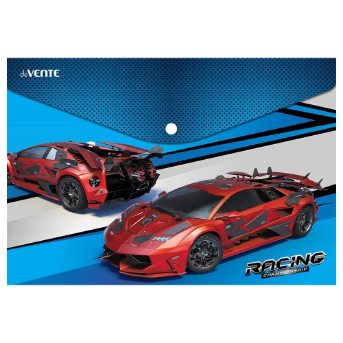 Папка-конверт на кнопке А4 deVENTE 3071976 Гонки / Racing "Дава"