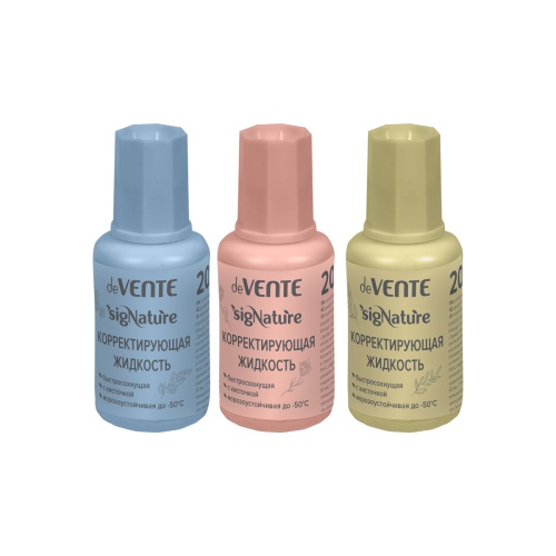 Корректор-штрих deVENTE 4060501 sigNature 20мл, быстросохнущий "Дава"