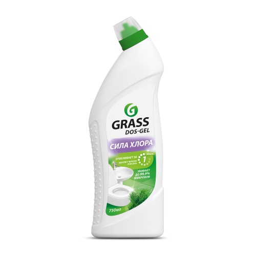 Средство чистящее для сантехники Grass DOS-GEL, 750мл защита и блеск 219275 ЧЗ "Дава"