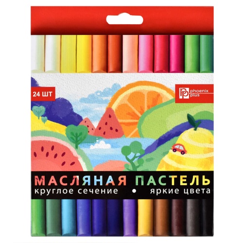 Пастель масляная 23цв Феникс+ 59086 Фрукты "Дава"
