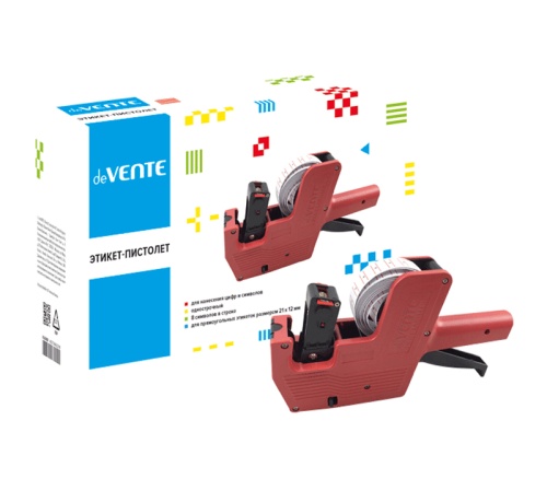 Этикет-пистолет 21*12мм 8-разрядный deVENTE 4166800 "Дава"