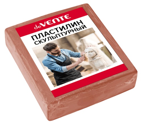 Пластилин скульптурный 0,5кг терракотовый, твердый deVENTE 8042907 "Дава"
