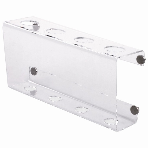 Магнитный держатель для 4 маркеров для доски Brauberg, 85*160 мм, прозрачный акрил, РОССИЯ, 235530 "Дава"