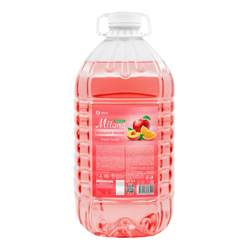 Мыло жидкое 5л Grass Milana 125806 Свежие фрукты ЧЗ "Дава"