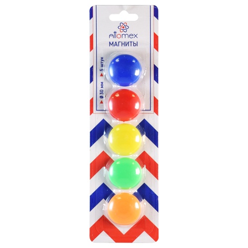 Магниты 3см 5шт Attomex 6021701 ассорти "Дава"