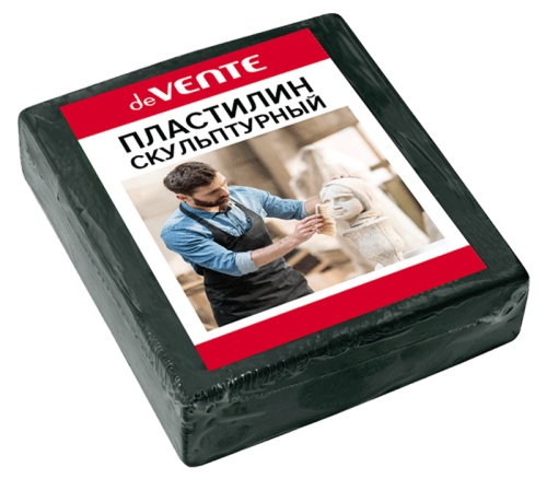 Пластилин скульптурный 0,5кг оливковый, твердый deVENTE 8042901 "Дава"