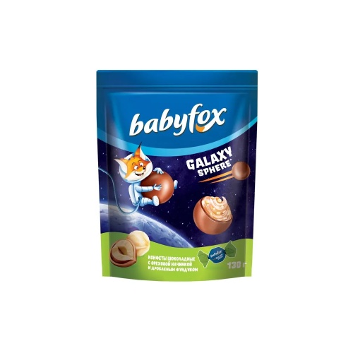 Конфеты BabyFox шоколадные с фундуком 130г "Дава"