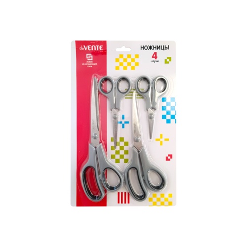 Ножницы набор deVENTE 4091403 (12,2 см, 14 см, 21 см, 24 см) "Дава"