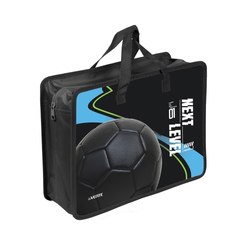 Папка с ручками на молнии пластик А4 deVENTE 8057611 Next Level Football / Футбол нового Уровня 10см "Дава"