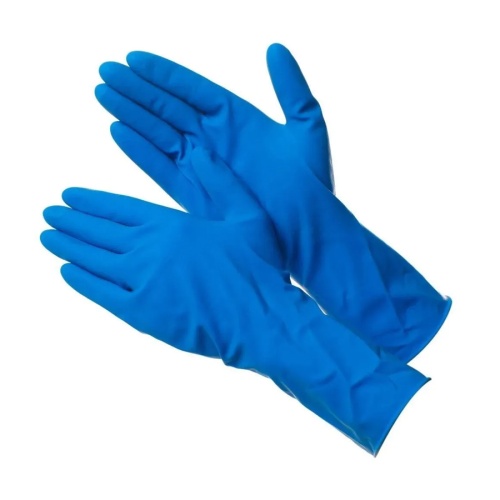 Перчатки латексные прочные Komfi, HB002G, M  "Дава"