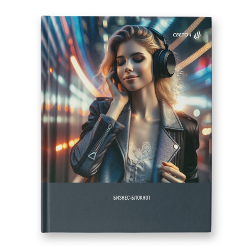 Бизнес-блокнот А5 80л Светоч 01160 Музыка души, клетка "Дава"