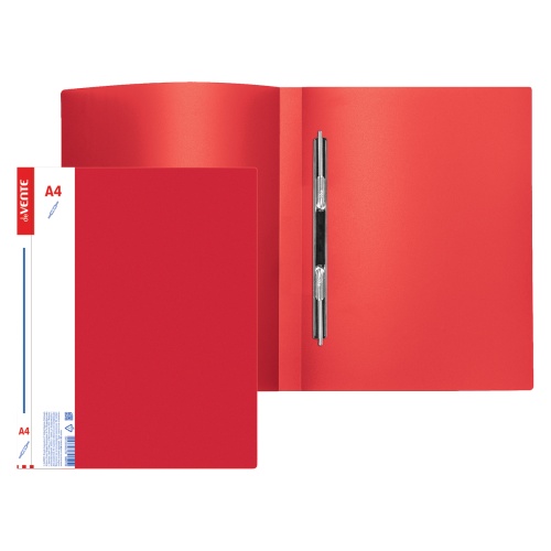 Папка-скоросшиватель пластик А4 deVENTE 3111405 красная "Дава"