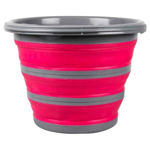 Ведро 10л складное круглое d=32 см, высота сложенного/разложенного 5,3/24,5 см York 71140, 608388 "Дава"