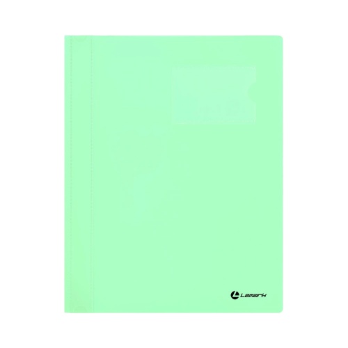 Папка-скоросшиватель с карманом для визитки А4 Lamark FF0052-MT серия Пастель мятный "Дава"