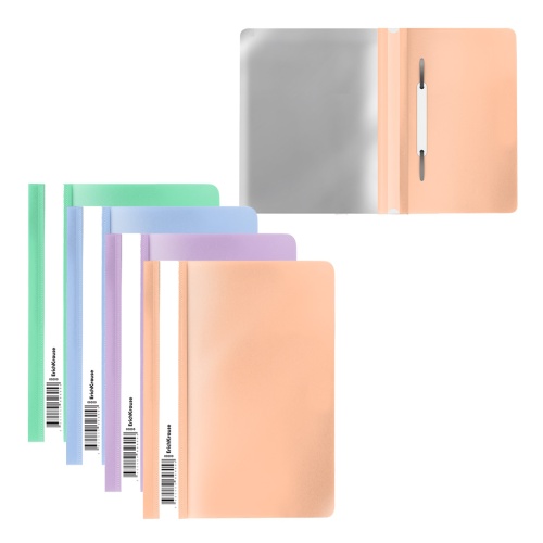 Папка-скоросшиватель с прозрачным листом А5+ ErichKrause 61130 Matt Pastel Bloom "Дава"