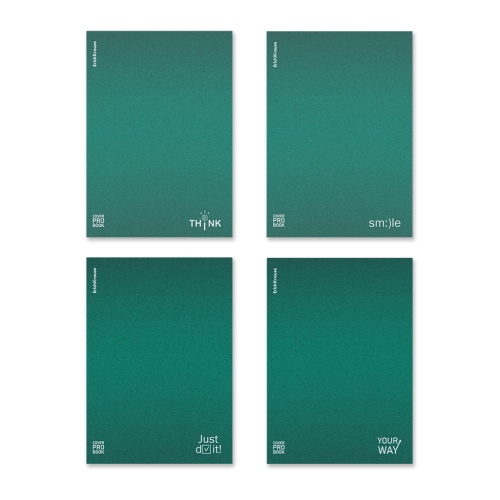 Тетрадь 60л./B5 63415 CoverPro Символ, зеленая, с пластиковой обложкой "Дава"