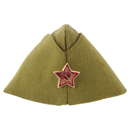 Пилотка военная однослойная, металлическая красная звезда, размер универсальный (51-54), 550212 "Дава"