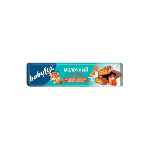 Шоколад Babyfox с карамельной начинкой 45г. "Дава"