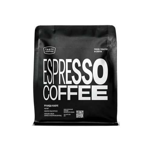 Кофе Tasty (Тейсти) моносорт эспрессо Руанда Кигали, 100% арабика, в зернах 250г "Дава"