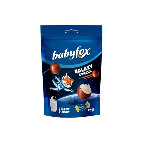 Конфеты BabyFox шоколадные с молочной начинкой 130г "Дава"